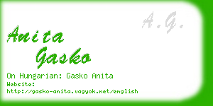 anita gasko business card